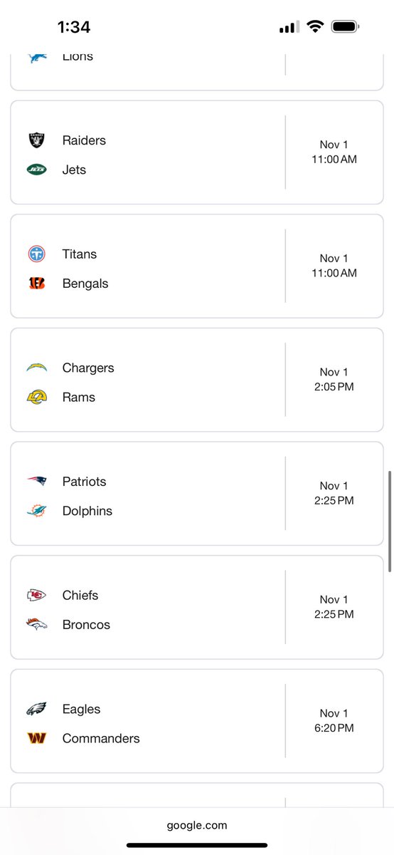 JaguarGator9NFL's tweet photo. This is where the NFL flex scheduling rules suck

CBS automatically gets to protect Chiefs/Broncos and Browns/Steelers because the first game did not air on their network, so it can’t be that

FOX automatically gets to protect Lions/Vikings because the second game is on SNF and won’t air on their network, so it can’t be that

CBS will protect Bills/Ravens as their one game
FOX will protect Jets/Raiders as their one game

That means you’re stuck with only 6 possible options for the flex, where of those 6, the best option is Colts vs Jaguars, and spoiler alert, they’re not flexing out an NFC East rivalry for Colts/Jags

There are way too many protections baked in