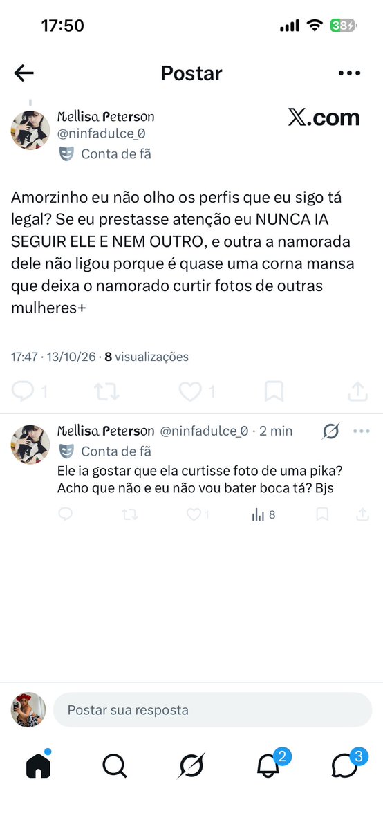 crythepussy's tweet photo. Ah a bonitinha me bloqueou né, tadinha, não aguentou pegar o rajadão espero que da próxima vez RESPEITE os outros e se preze como mulher para parar de falar o que não sabe. 

Gente vcs precisam entender que perfil nsfw não tem nem oq ter ciúme DE FOTO NUA pq É O CONTEÚDO e+ https://t.co/8voTOVGW1e