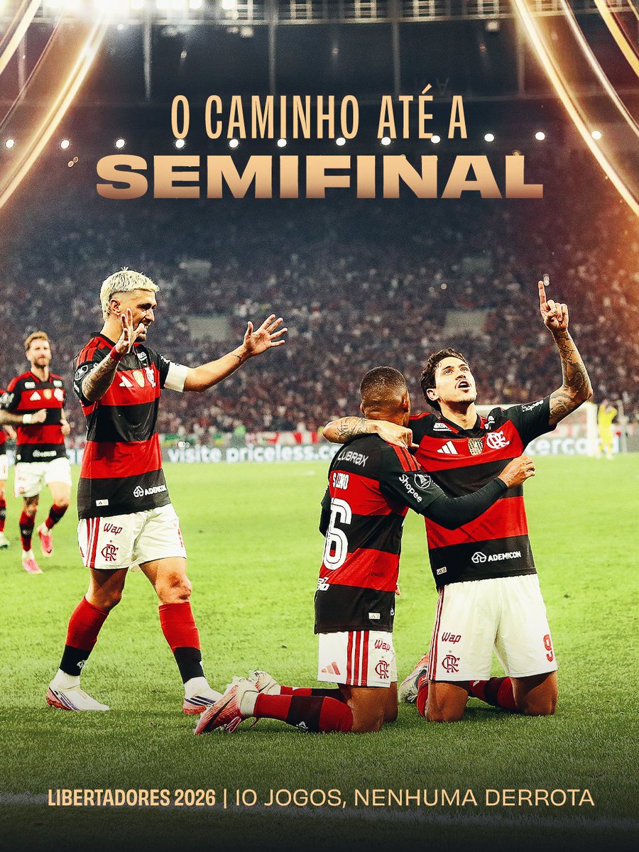 Flamengo's tweet photo. Sabemos de onde viemos, o que queremos e do que somos capazes. ️

Não estamos aqui por acaso. VAMOS EM BUSCA DO PENTA! 🏆 https://t.co/0swcRPsLPh