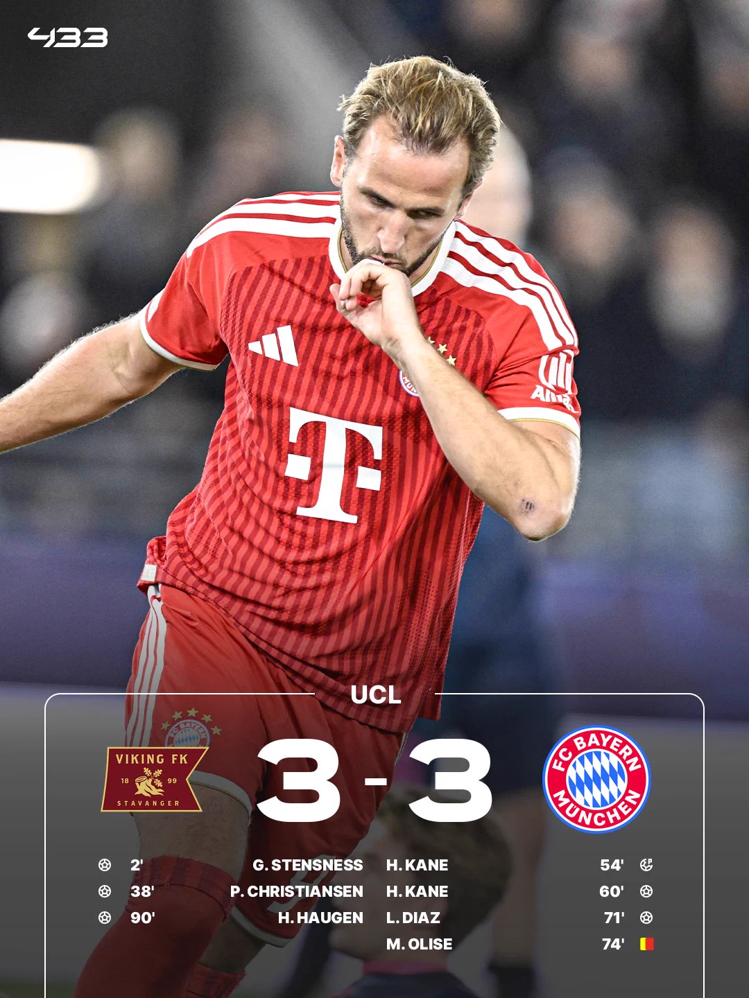 Viking 3-3 Bayern Munich | UEFA CL