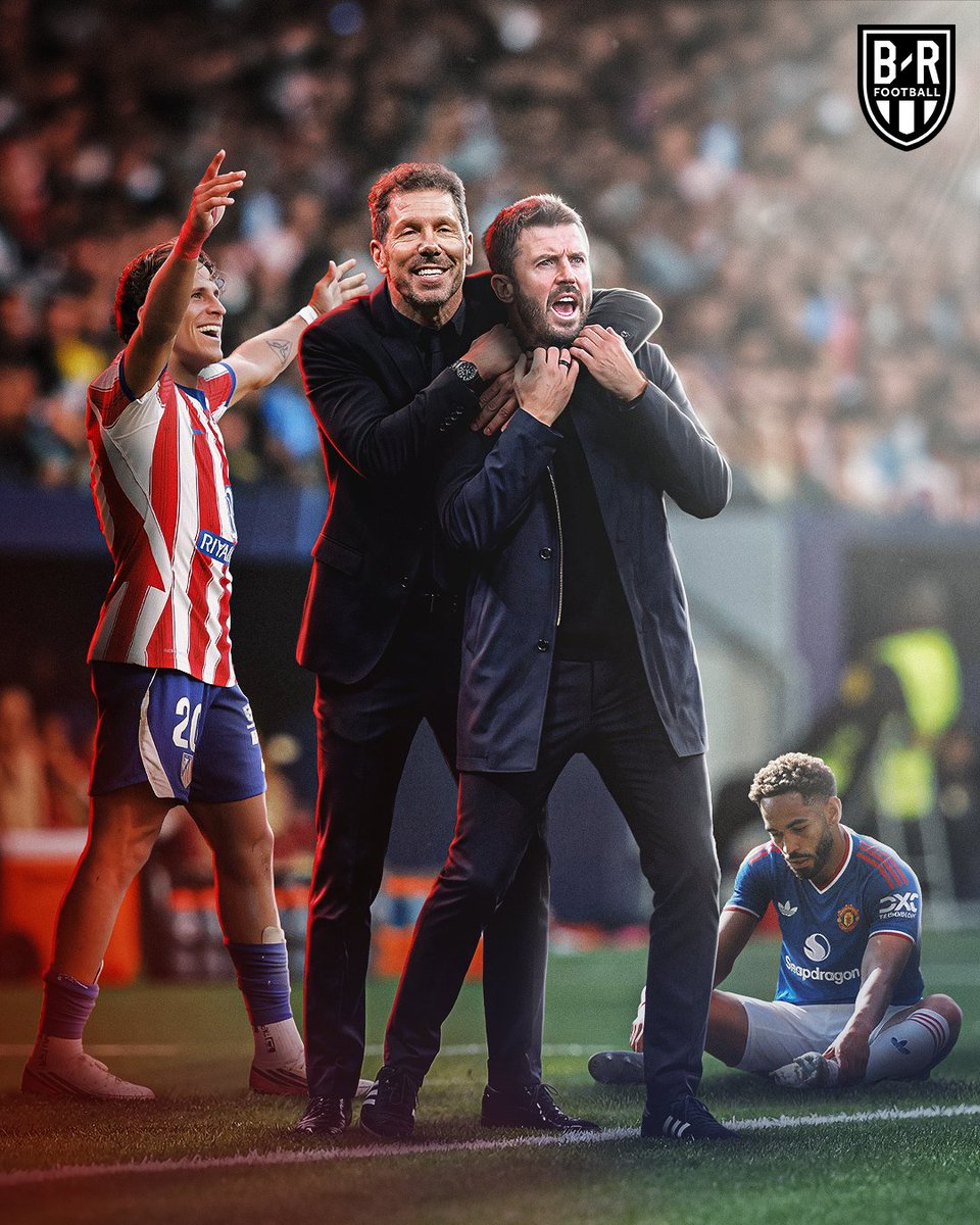 brfootball's tweet photo. Atlético bully Man Utd and hand them a 2-0 defeat. 

Not much going right for Michael Carrick at the moment 😐 https://t.co/srW2u1D4nq