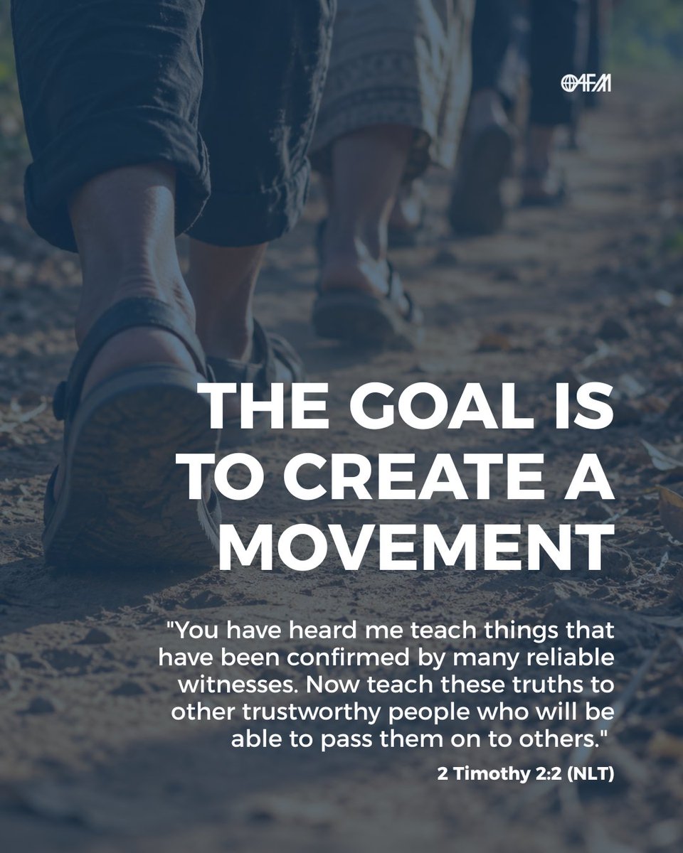 AFMissions's tweet photo. When Paul wrote these words to Timothy, he was preparing him to continue the work of sharing the Gospel and teaching others. Paul didn’t want the message to stop with Timothy. He wanted Timothy to pass it on to faithful people who would teach others, too. https://t.co/RxZUODjy85