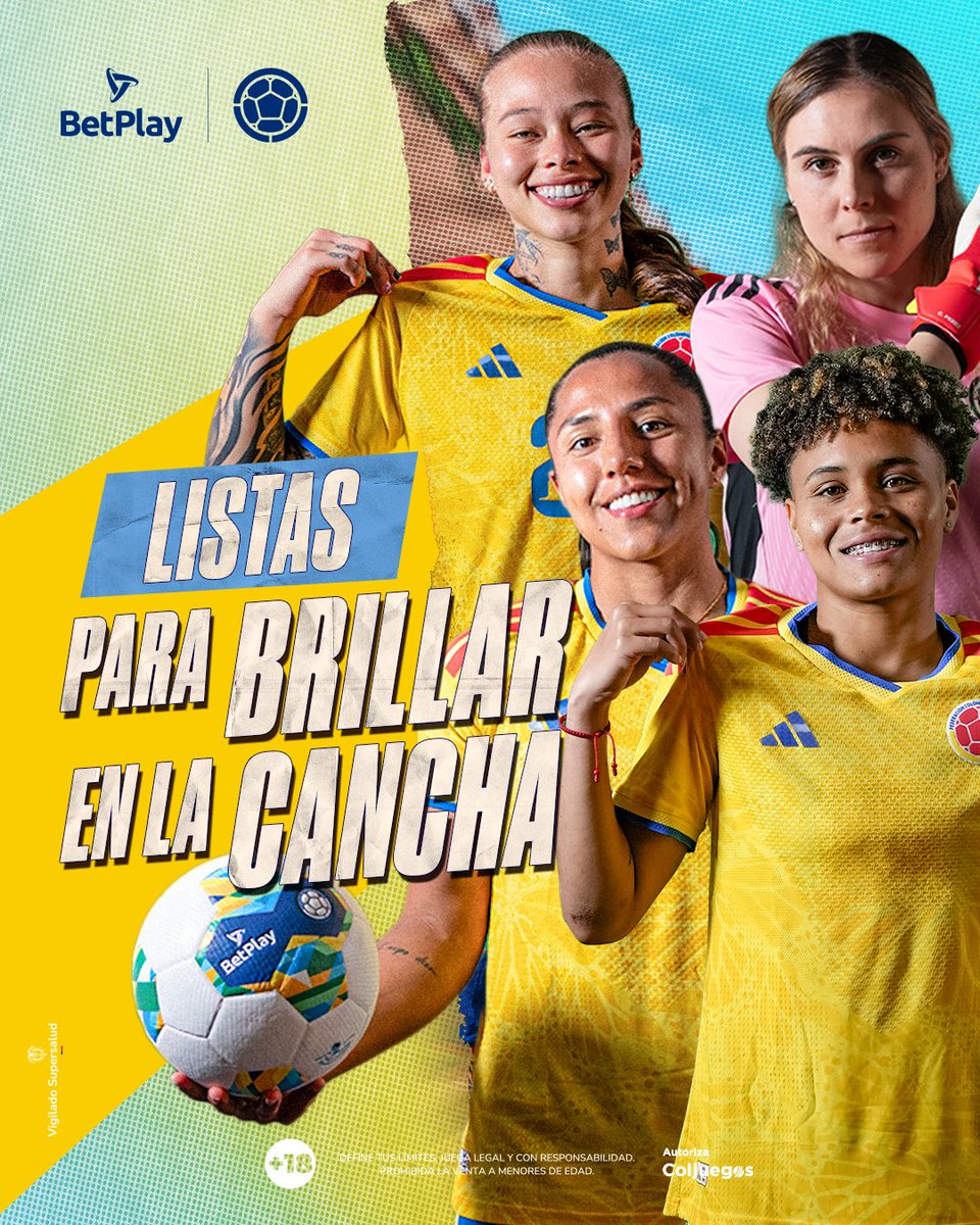 BetPlayCO's tweet photo. 🇨🇴 ¡Estas son las 11 que salen a dejarlo todo por Colombia! Talento, actitud y muchas ganas de demostrar de qué está hecha nuestra Sele. 💛🔥
#SelecciónColombia #LaJugadaOficial #BetPlay https://t.co/5uqpH7r9eb