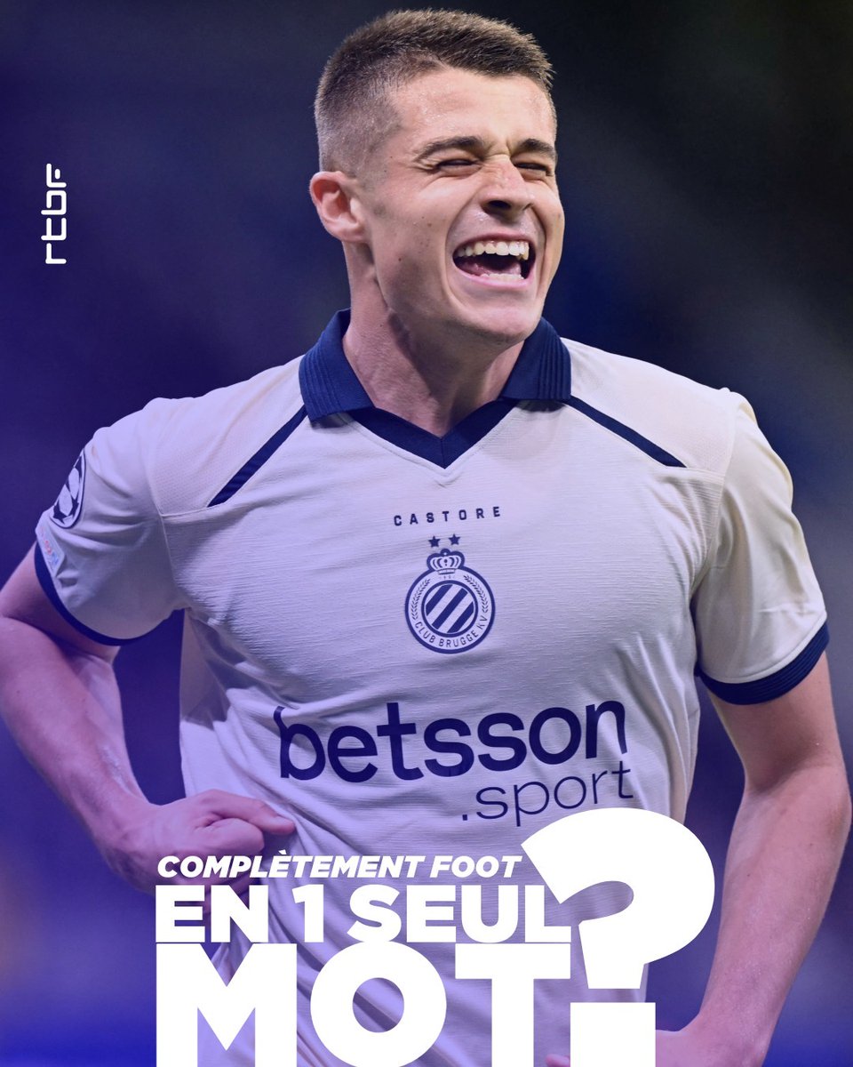 DHoudret's tweet photo. [EN 1️⃣ SEUL MOT] "Complètement FOOT" #CFootRTBF

Ce match de la 2e journée en UEFA Champions League : Inter - Club Brugge K.V. ➡ Score FINAL: 3-4

C'ÉTAIT _____❓ https://t.co/GaWkemXaNX