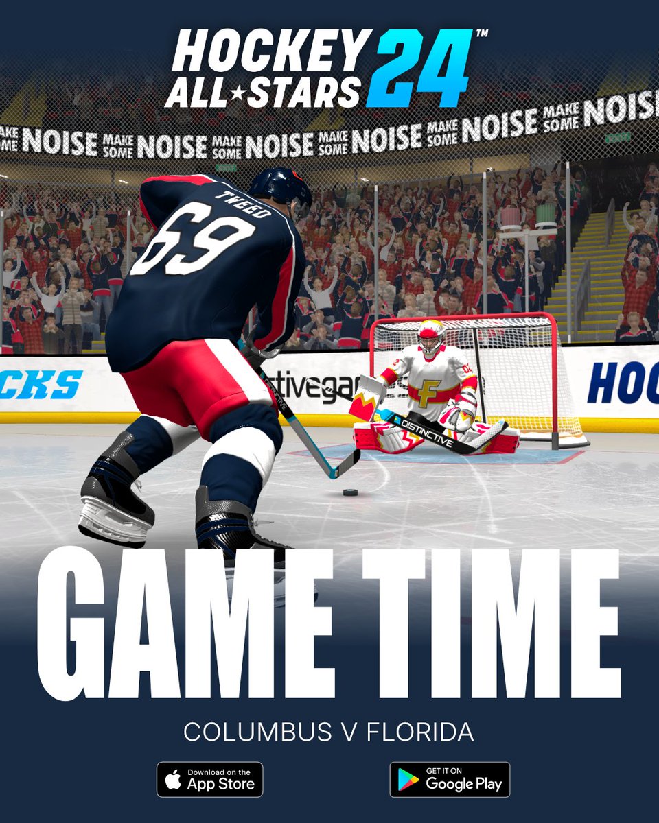 DistinctiveGame's tweet photo. Columbus vs Florida 🏒

One team packed hockey sticks.

The other apparently brought the entire state of Florida 😭🌴

See who comes out on top in HOCKEY ALL STARS 24! 📲
#Hockey #IceHockey #HockeyAllStars24 https://t.co/ARUhznCgYx