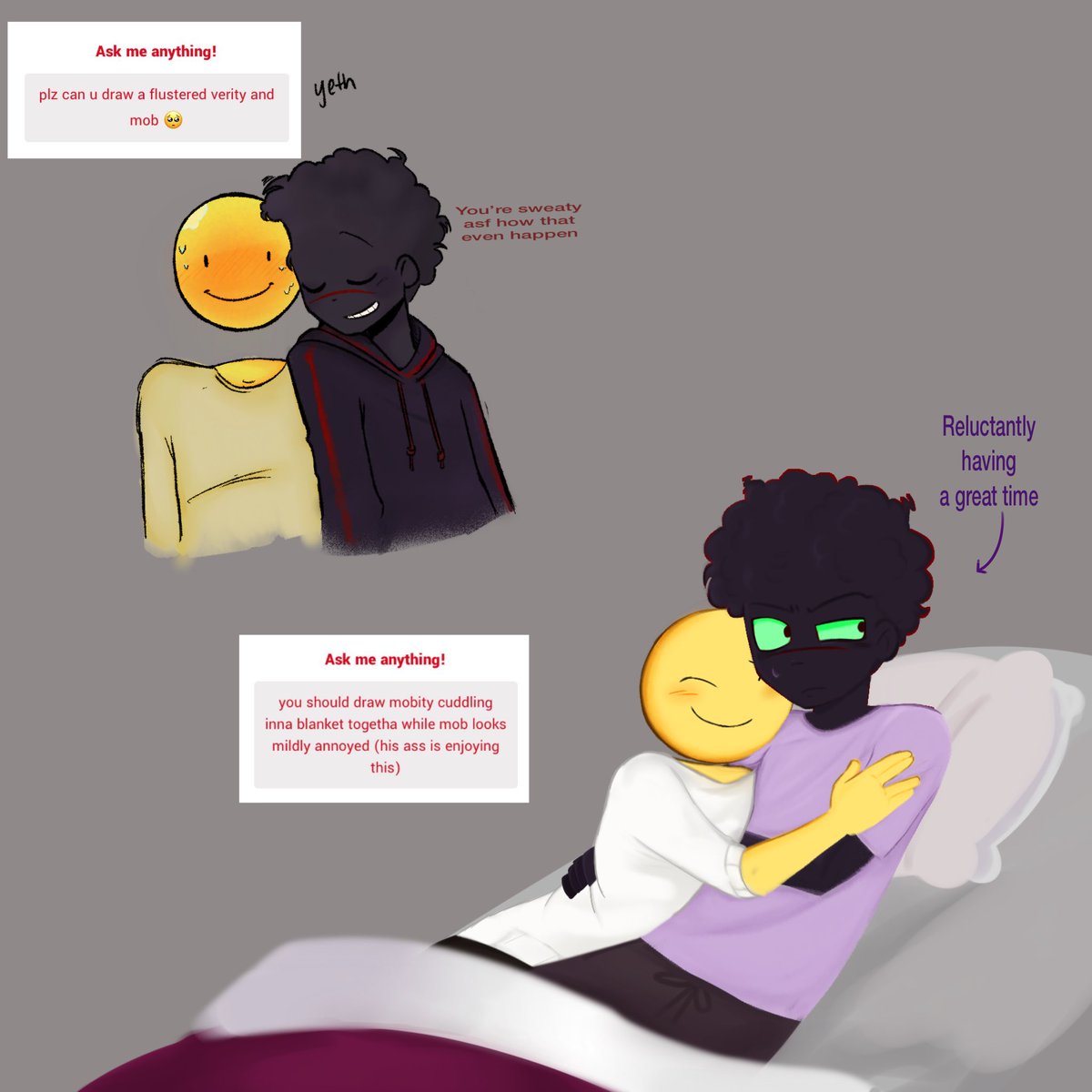 Maxicillin's tweet photo. Uhhhh art block is actually strangling me what the hell, the hands made me so mad.
#verity #mobity #verimob #verityᵀᴹ https://t.co/pVpg3CktNS