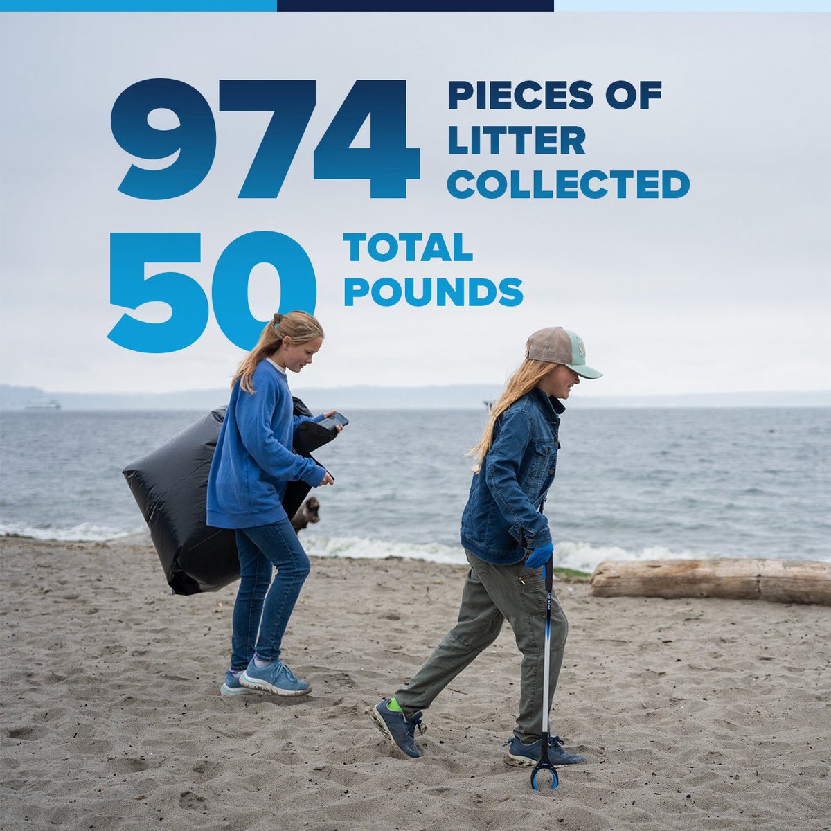 LumenField's tweet photo. Earlier this month, we partnered with Puget Soundkeeper for an Alki Beach cleanup as part of our ongoing commitment to sustainable practices both inside and outside the stadium. 

Swipe to learn more about how you can get involved! https://t.co/3q1rwu1bG5