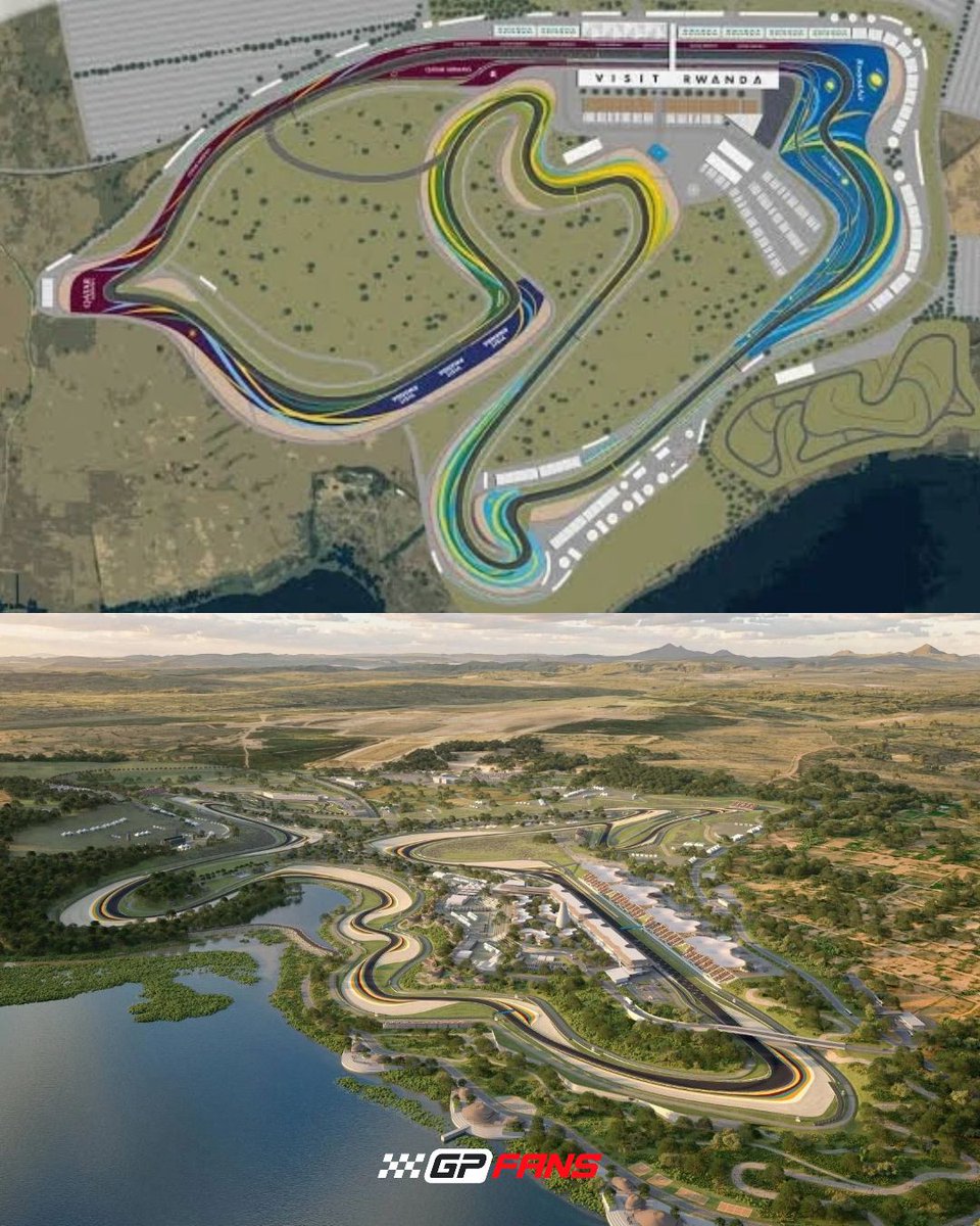 RodeJong's tweet photo. @alomgc14 That [picture 1] layout is wrong. The proposed layout that was shown today is picture 2. 

See: https://t.co/XZmWLX4H8l

https://t.co/c0WbzCzIcw

#F1 #Formula1 🟦 🟨 🟩 #AfricanGP #Rwanda #AfricanGrandPrix #VisitRwanda https://t.co/aHGj2ruxXi