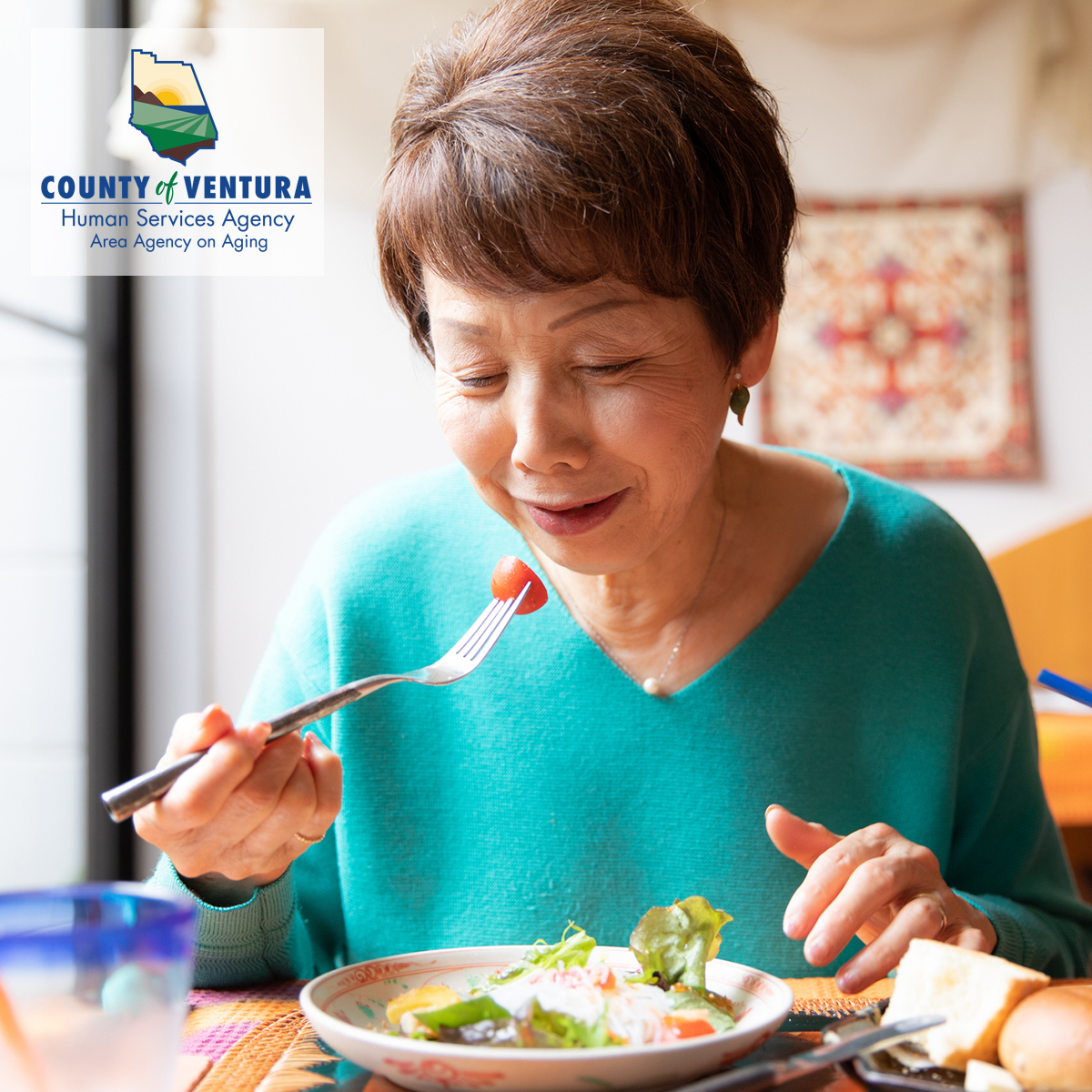 VCAAAging's tweet photo. Are you an older adult in need of a good, nutritious meal? Lunch is being served at a congregate meal site around the county.

🔗: https://t.co/2p0tY1mLzb https://t.co/xRBw2V2YEZ