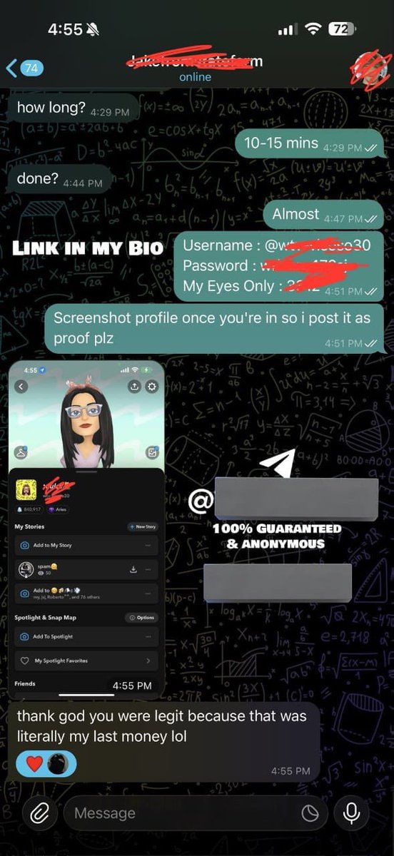 Ziaulla58599940's tweet photo. Instant access to MyEyesOnly. username Required to compromise Snapchat, Bypass 2Fa and crack it MEO secret code!, access iCloud, look into unfaithful companion on Snapchat.
Text me on telegram๐
https://t.co/v84k5JkFWh
#snaphack #Snapgod #snapchatleak #monkeyappgirls #monkeyapp https://t.co/OQliQ1ZL7R