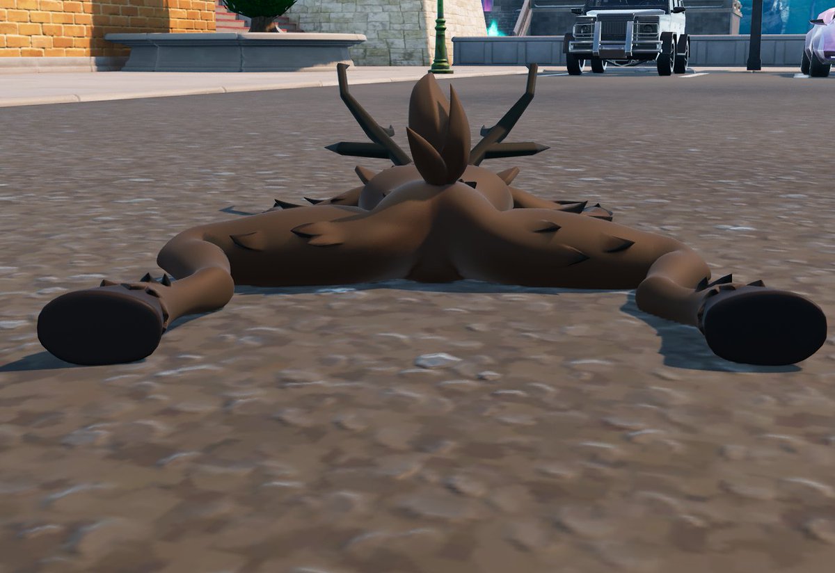 SlushieSundae's tweet photo. I think the deer could use some help getting up!

#Fortnite #Fortography #99NightsInTheForest https://t.co/NQvq7OB3Hy