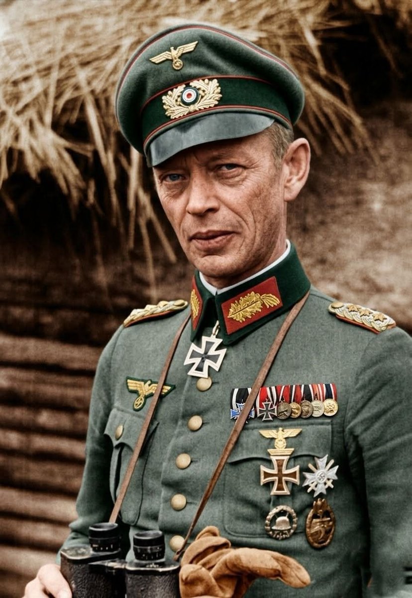 VoicesofWW2's tweet photo. Gotthard Heinrici might be the most underrated German general of WW2. He was arguably the best defensive commander of the war, and most people have never heard of him.

He was small, quiet, and devoutly religious, which made him unpopular with the Nazi Party. His troops called him "our poison dwarf."

Heinrici spent most of the war on the Eastern Front, where he perfected a simple trick. When his intelligence signaled a Soviet offensive was coming, he would quietly pull his men out of the front line the night before. The Soviet artillery would spend hours pounding empty trenches. Then the attacking infantry would walk forward into his real defensive line, fully intact.

In late 1943 and early 1944, his 4th Army held off a series of major Soviet offensives near Orsha despite being badly outnumbered.

By March 1945, the Red Army was on the Oder River, about 50 miles from Berlin. Hitler had given command of the army group defending that sector to Heinrich Himmler, who had no real military experience and was out of his depth. Heinrici was brought in to replace him.

On April 16, Marshal Zhukov launched his assault on the Seelow Heights with one of the largest artillery barrages in history, backed by searchlights meant to blind the defenders.

Heinrici had done it again. He'd pulled his men back the night before. The barrage hit mostly empty ground. The searchlights reflected off the smoke and dust and blinded Zhukov's own troops. A battle the Soviets expected to win quickly took three days and cost them tens of thousands of dead.

But Heinrici had no illusions. The war was lost. He refused to throw away his men defending Berlin street by street, and kept steering his forces west so they could surrender to the Americans and British instead of the Soviets.

Hitler's high command relieved him of command days before the end.

He spent three years as a POW and lived until 1971. The man who made the Red Army pay for every mile to Berlin is barely a footnote today.
