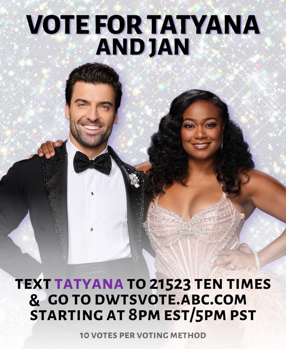 benaezz's tweet photo. can you people PAHLEASE vote for mother tatyana and jan tonight #dwts https://t.co/kBCtxoKyHK