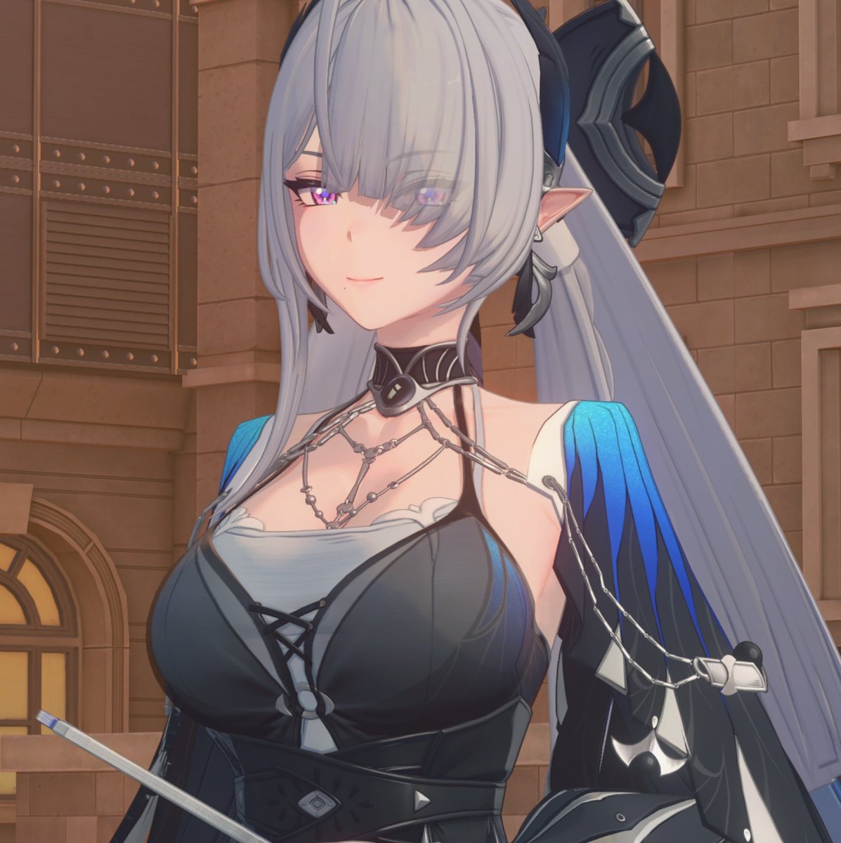 Infectedlesbian's tweet photo. I think Velina is one of the few characters that I prefer their alternative outfit over their original design https://t.co/4OhVAqGqRq