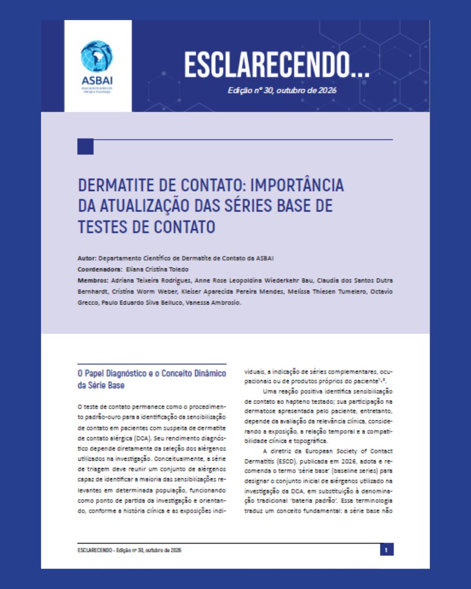 ASBAI_alergia's tweet photo. Você já conferiu as últimas edições do Esclarecendo?

Associados ASBAI acessam o Esclarecendo no link: https://t.co/WHGHmgjlzN

#asma #obesidade #alergia #imunologia #ASBAI https://t.co/c6vFUQ05Ys