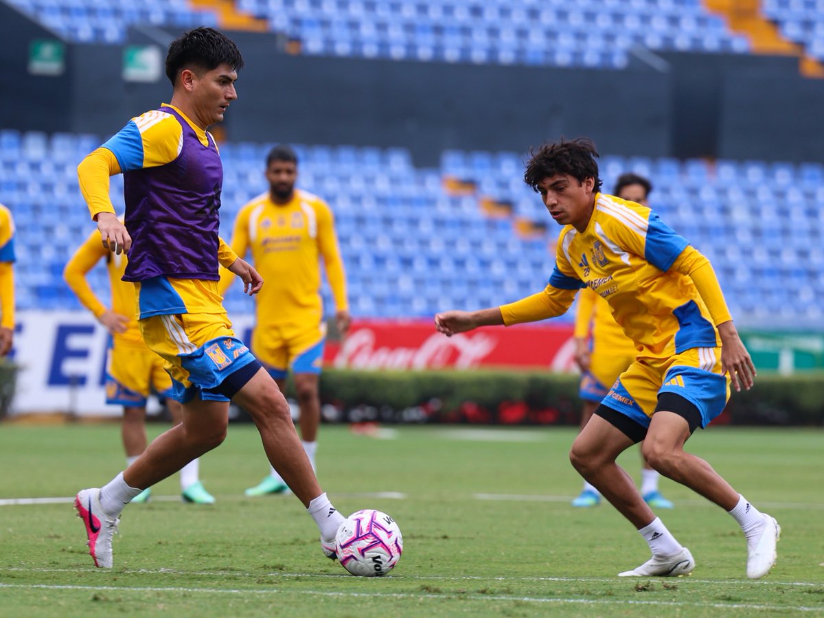 TigresOficial's tweet photo. ⚽️😤 ¡Mentalidad, trabajo y objetivos puestos en nuestro partido del sábado en Guadalajara! https://t.co/84uvGQujuN