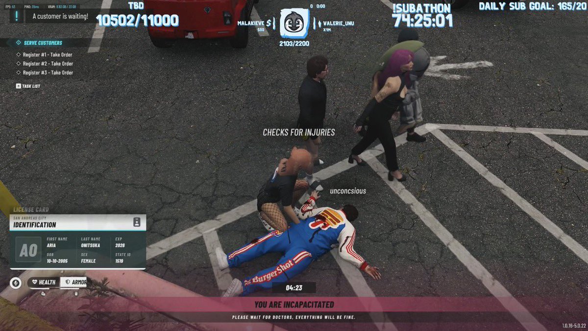 criticalxerror's tweet photo. @buddiefucking omg?????? 

for context i just watched the VOD ending. apparently it’s TBD if he lives (?) but he’s currently in a coma at the hospital. Roxy-Chan gave Ken a bed side speech and the VOD ended shortly after! https://t.co/8PiYegnODb