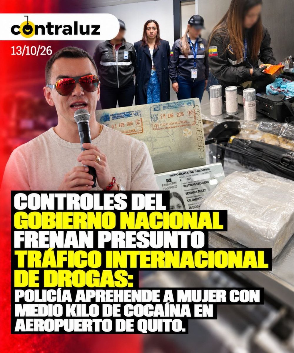 avrilmendozoua's tweet photo. Es una gran noticia cuando la policía, respaldada por la gestión de Daniel Noboa, logra proteger  a  él pueblo de todo tráfico de drogas. https://t.co/Ba2proQeyg
