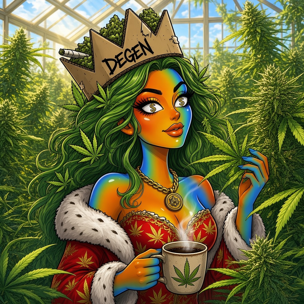 QUEENEonsol's tweet photo. Hands dirty. Mind filthy. Growhouse thriving 😏🌱😜

THC season got this Queen deep in the bushes &amp; loving every damn minute of it ✌️👑💚 @THC_Labz https://t.co/mltIkdDfJV
