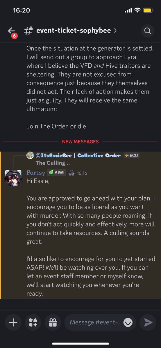 ItsEssieBee's tweet photo. @Cherivals @Fortsy ‘I encourage you to be as liberal as you want with murder’ 

Just admit that you encouraged it instead of putting it onto Korulein. 

(Plan was followed to the letter by the way) https://t.co/kYeS5X6yf4
