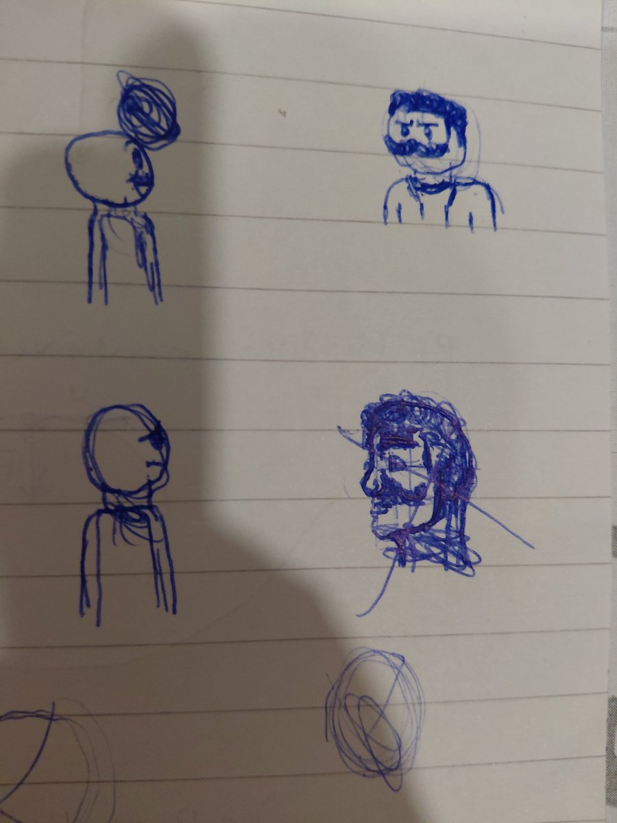 luckymann51's tweet photo. Tried to make a stupid doodle of Nietzche based off of a meme I saw and realised the hard way why artists use references https://t.co/K9QO93aNvZ
