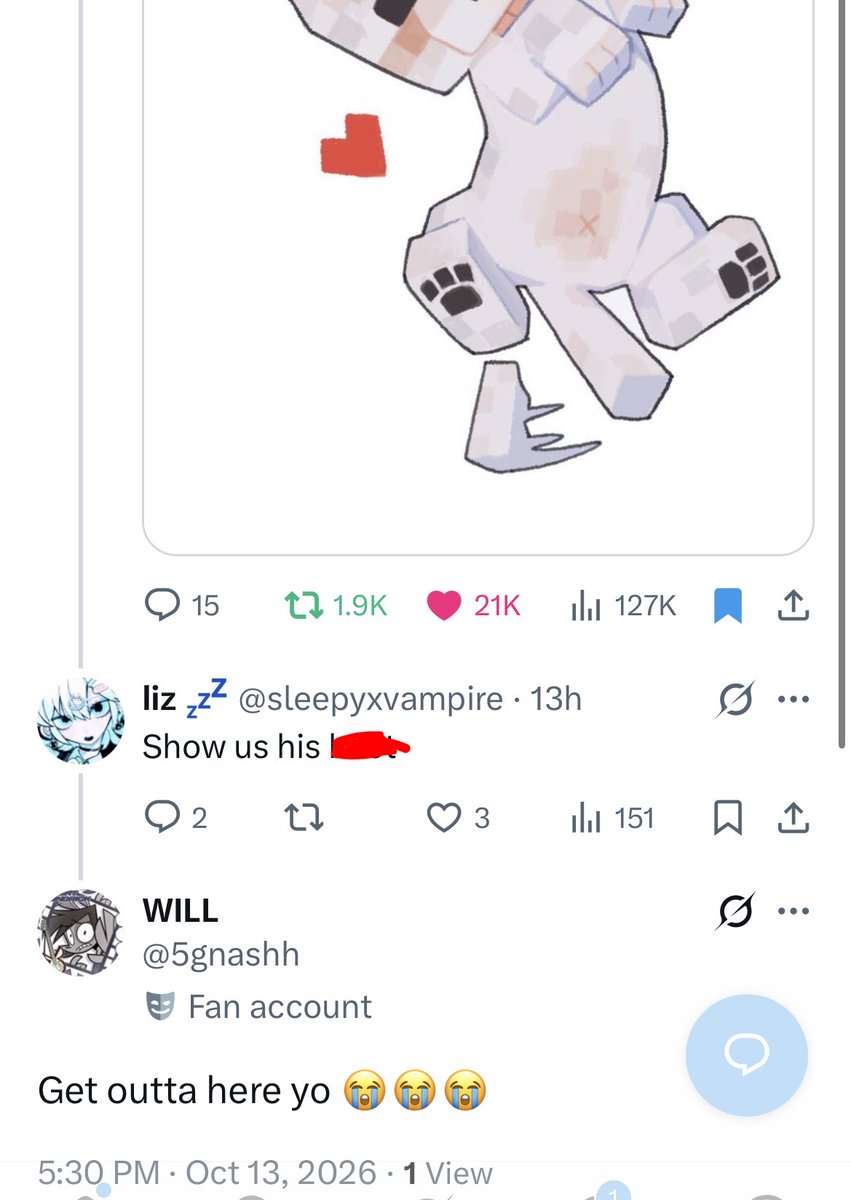 5gnashh's tweet photo. Ppl really look at this shit and go “it’s just fiction” well why do you wanna see fictional dog penises https://t.co/MjRS6FEO8t