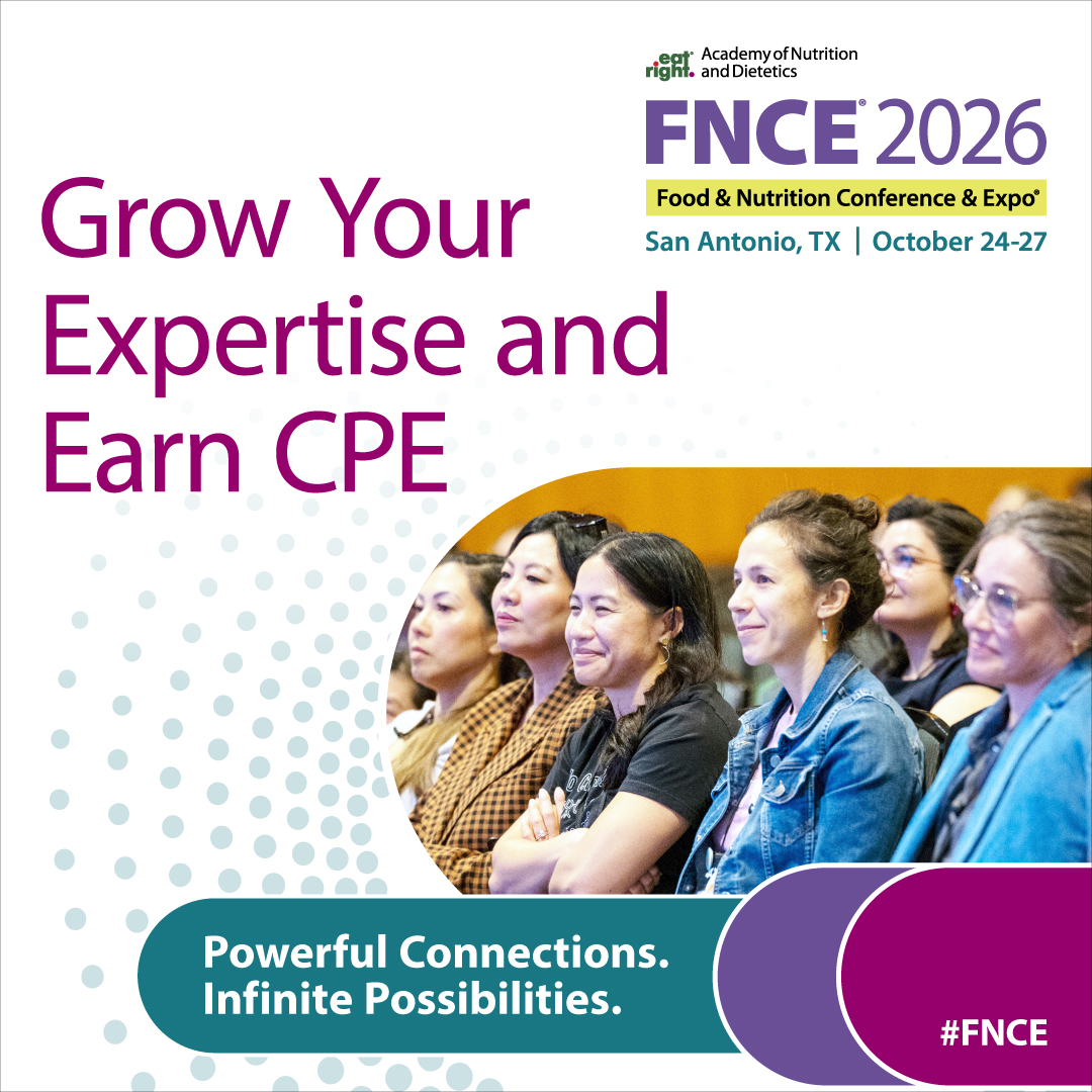 eatrightPRO's tweet photo. #FNCE is right around the corner! ⏳ Don't miss out on hands-on Pre-Conference Workshops in San Antonio. Led by premier experts, these interactive add-on sessions cover a wide range of practical topics to level up your practice.

🔗 See more details: https://t.co/J8vGthRIFh https://t.co/RpWUCf1beu