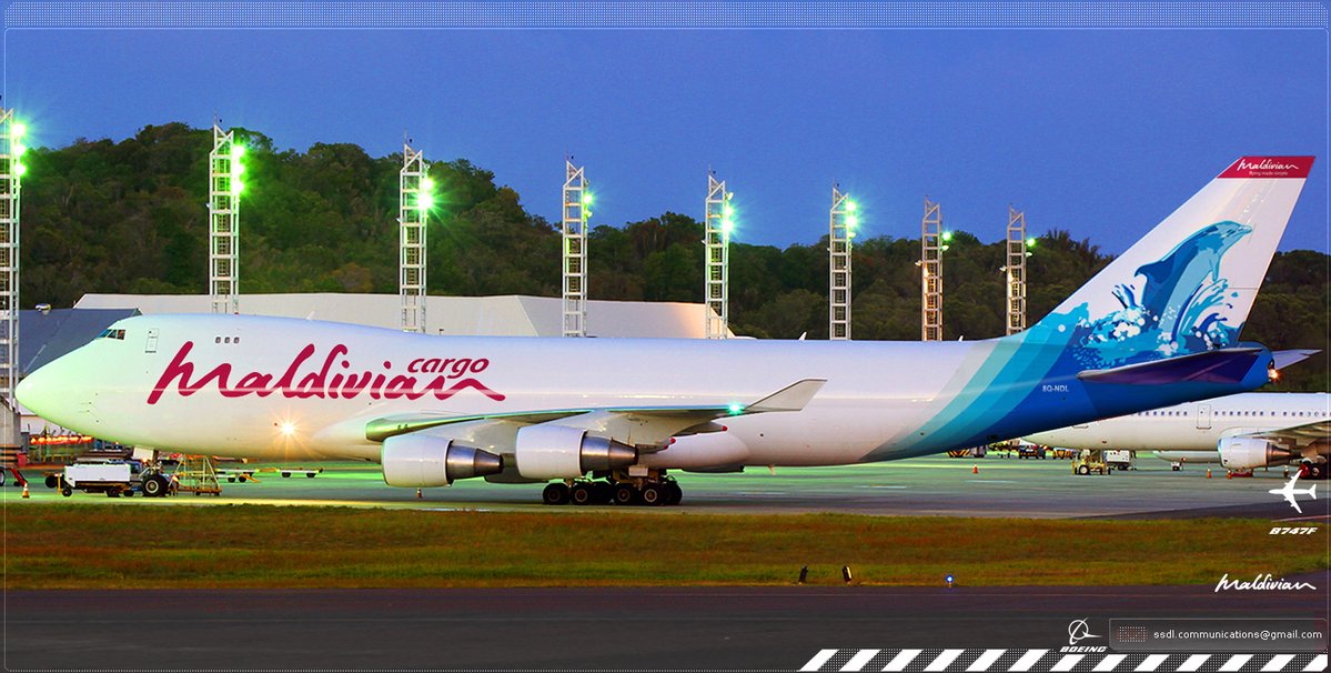 NebojsaDeLuka's tweet photo. 🇲🇻 @MaldivianAero @Boeing #Maldivian #MaldivianAirlines #Boeing747F #Maldivian #AirlineLivery #AviationArt #LiveryConcept 🪄✨https://t.co/1pt5md99uN #CargoPlane 📦 #MaldivianAirlinesCargo ✈️🐬 https://t.co/u88xjmkU2g