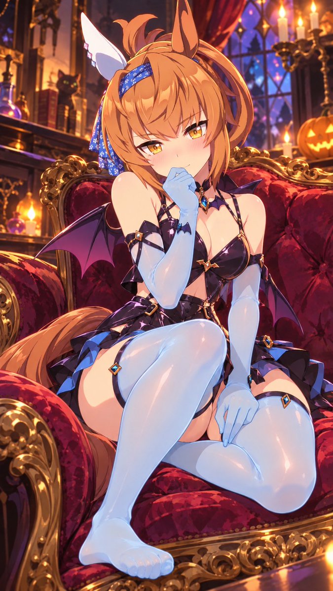 nise_oji's tweet photo. いいねありがとうございます✨
30♥達成したので次のキャラ
ハロウィンコスプレ
魔女 小悪魔 黒猫
フリオーソ
30♥で次のキャラ⤴
#AIart
#umamusume
#Furioso
たぶんフリオーソは露出の高いコスプレは
相当恥ずかしがると予想。 https://t.co/afZERAWPKU