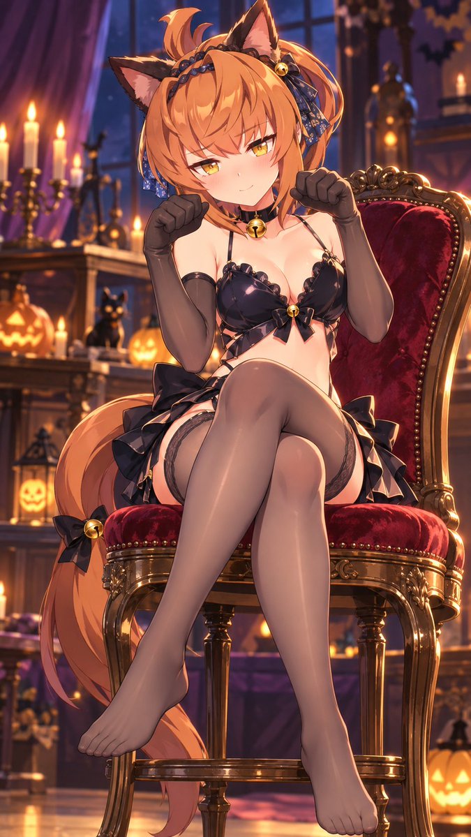 nise_oji's tweet photo. いいねありがとうございます✨
30♥達成したので次のキャラ
ハロウィンコスプレ
魔女 小悪魔 黒猫
フリオーソ
30♥で次のキャラ⤴
#AIart
#umamusume
#Furioso
たぶんフリオーソは露出の高いコスプレは
相当恥ずかしがると予想。 https://t.co/afZERAWPKU