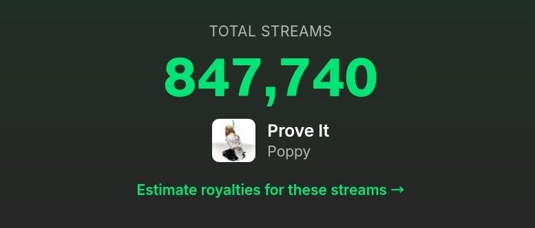 ttpdblockedbigi's tweet photo. Timothypinkeye "H4CK3D" has officially tanked very bad and poppy's least streamed song from zig (obviously) clears it ×847,740. https://t.co/qAa2fXuwkk