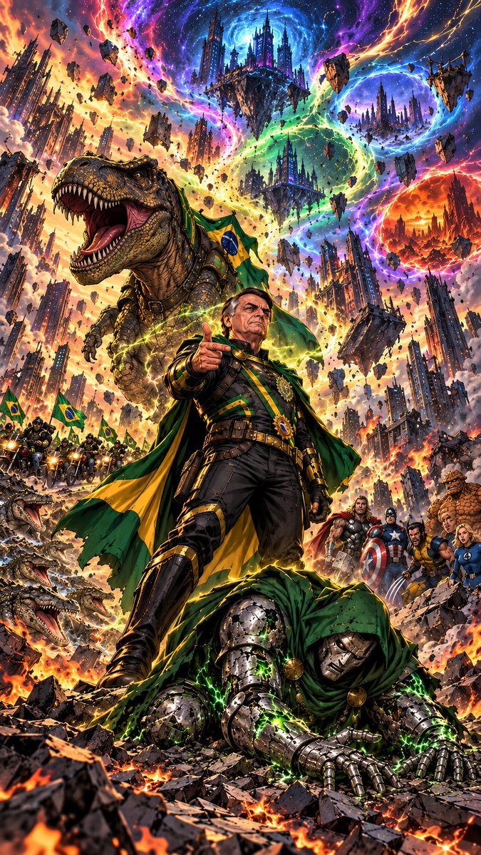 n_Zeru's tweet photo. ACABOU, PORRA! TÁ OK? EU SOU IMORRÍVEL! 🦖💥🇧🇷

#BolsonaroHipotetico #AvengersDoomsday #DoutorDestino https://t.co/IvnrmBmOQN