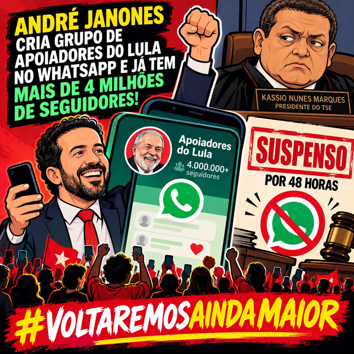 CavalieriEdu's tweet photo. #VOLTAREMOSAINDAMAIOR
#EXERCITODOLULAVEIOPARAFICAR 
#EXERCITODOLULACONTRACENSURA https://t.co/o2kTAmDFG3