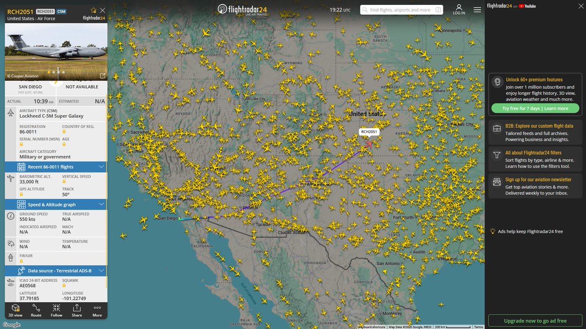 AIYeyENGDdJkjTr's tweet photo. Oct. 14, 2026
#Norfolk Naval Air Station #Anchorage Elmendorf Air Force Base #Tokyo Yokota Air Base #Subic Bay, Philippines #Tokyo Yokota Air Base #Naval Air Station North Island, San Diego ==> #Springfield Westover Air Reserve Base, Massachusetts
#RCH2051 #AE0568 USAF C-5M Super Galaxy
