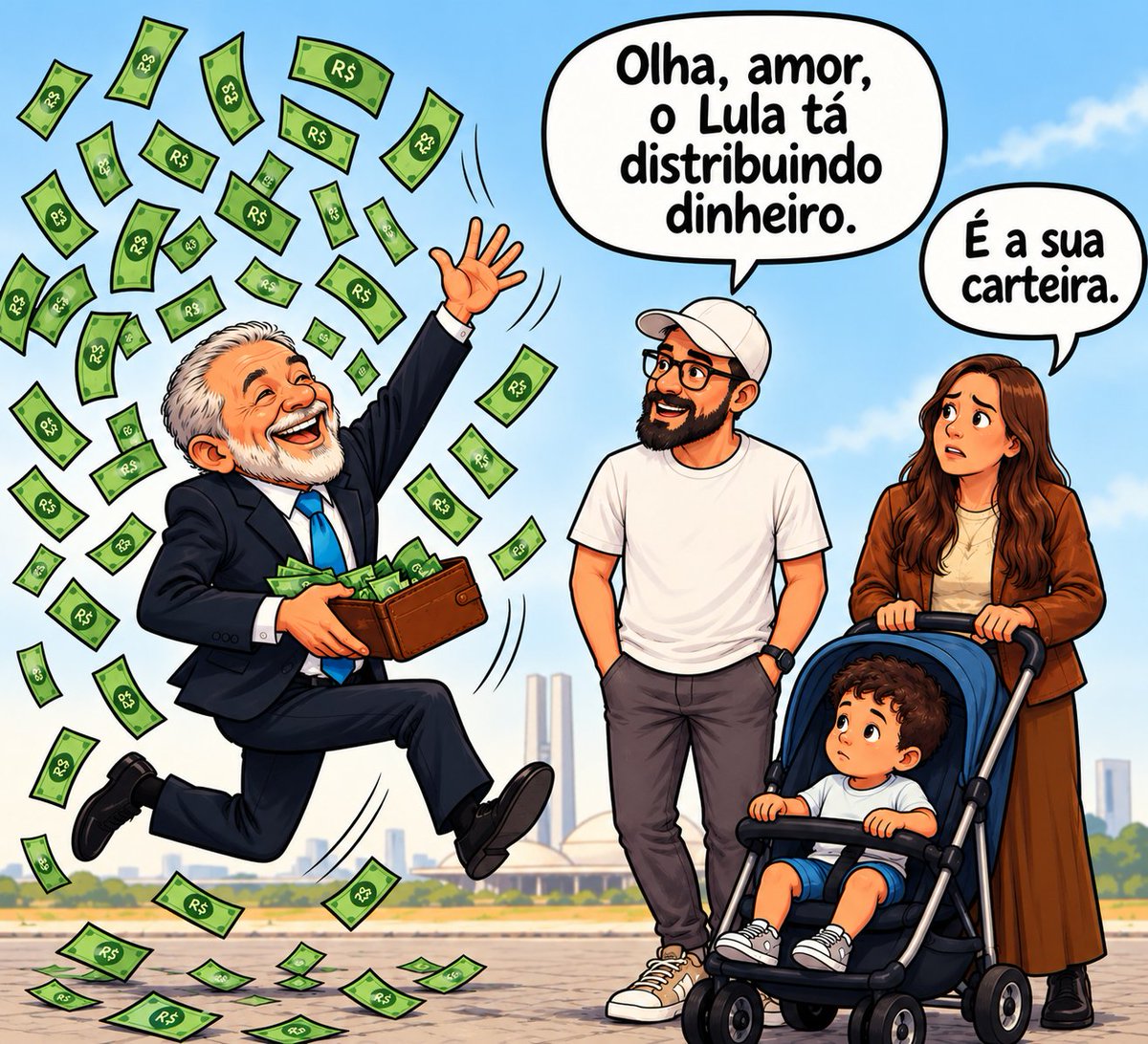 marinahelenabr's tweet photo. Lula adora distribuir o dinheiro dos outros, ainda mais para manter os companheiros no poder.

Por isso, precisamos tirar esse cara de lá.

É Flávio Bolsonaro 22! https://t.co/Sfzx75p5Gq