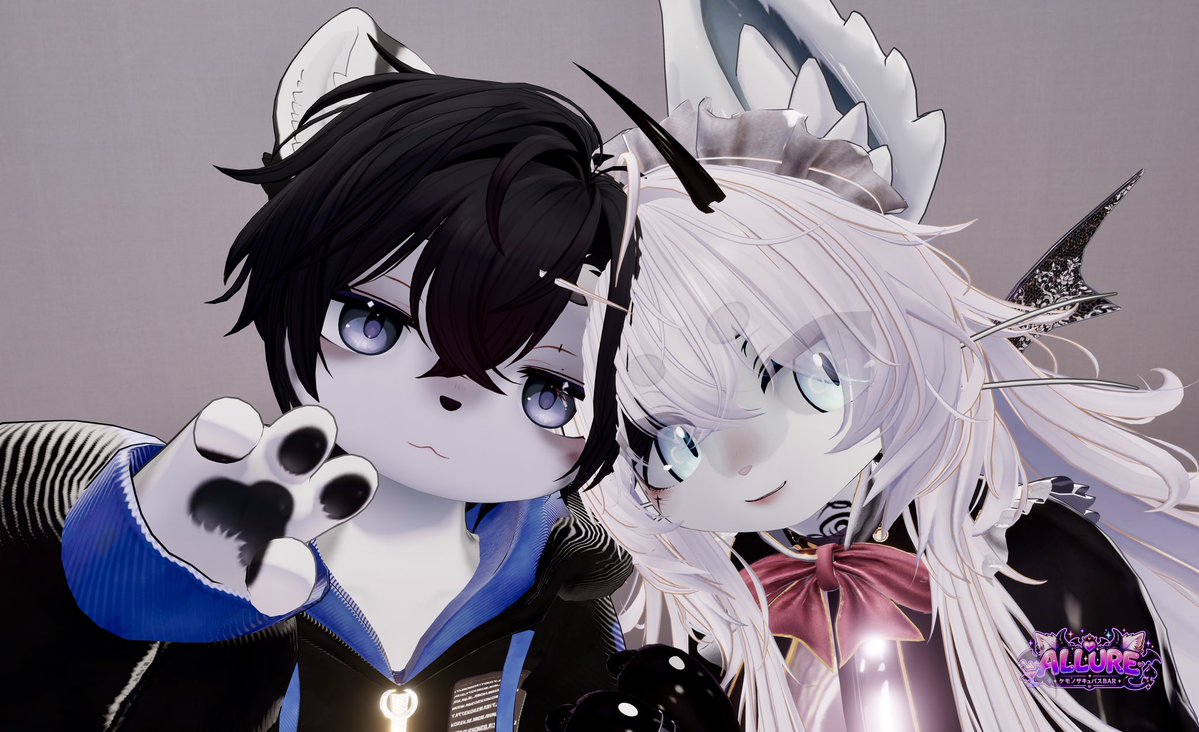 reuben_VRC's tweet photo. おはよー！
昨晩はケモノサキュバスBAR『ALLURE』にお越しいただきありがとうございました！！
みんなとってもオイシかったです💜
時間が足らなーい！もっと遊びたかったー🥲

#ssbarallure

他にも一緒にお写真撮ってくれたエs…じゃなかったお客様がいらしたので別ツイートで！ https://t.co/pR4gj6ZVPq