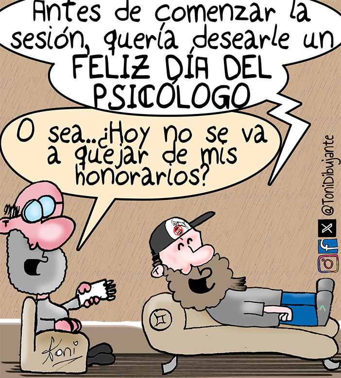 ToniDibujante's tweet photo. ¡FELIZ DÍA DEL PSICÓLOGO/A! #Narigones #Psicologos #Psicologia #Psicologas #FelizDiaDelPsicologo https://t.co/3VD8qvJ5qg