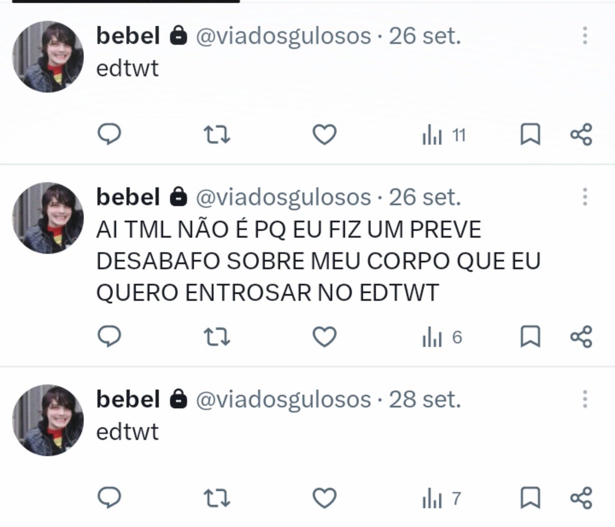 vskkkwal's tweet photo. Exposed sobre A Bebel (@juridicoatsushi ) Onde ela na conta privada dela, influência trastornos alimentares e T.A 

Apenas fiquem alerta sobre quem vocês seguem! https://t.co/tTn2IQF1Yq