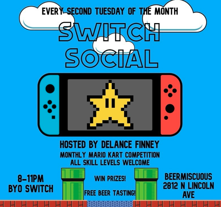 Beermiscuous's tweet photo. TONIGHT! Switch Social with Delance at 8pm! It's a Mario Kart tournament where the winner gets a prize and everyone has a blast. We promise. ALSO! Art History is our Tasting Tuesday, 5:30-8pm! They're one of our favorites, and soon they'll be one of yours, too! See you tonight! https://t.co/9f3Cp1Z9a7
