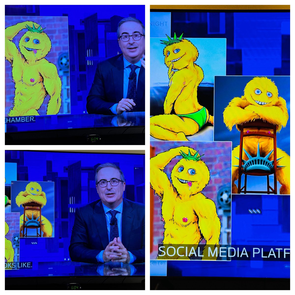 VariousOrchids's tweet photo. @iamjohnoliver @LastWeekTonight was right! #LibertyBiberty is hot! 🤣😂 https://t.co/NnRpwyA5NO