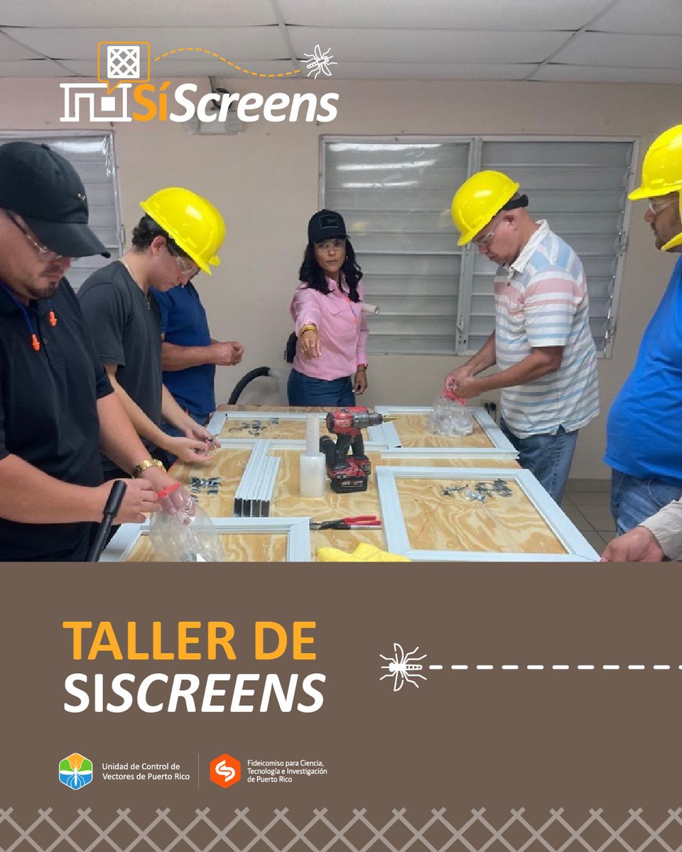 PRVectorControl's tweet photo. ¿Conoces sobre el proyecto SiScreens?

Desde el 2023 lo iniciamos en Ponce: evaluamos si los screens en puertas y ventanas reducen la exposición al mosquito Aedes aegypti.

Nuevo taller para aprender a diseñar, reparar e instalar los screens.

Un programa de @prsciencetrust1. https://t.co/rH01pN1XmJ