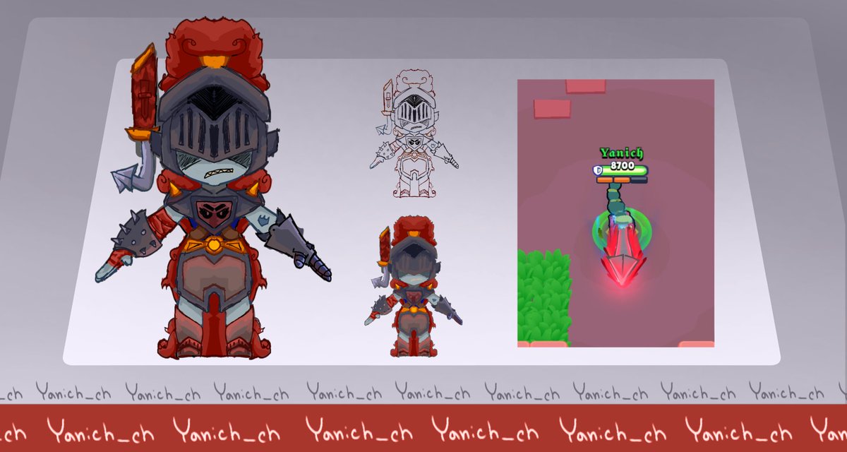 Yanich_ch's tweet photo. 🛡️Dark Knight Alli🛡️
#BrawlStars #Alli #Skin #Concept https://t.co/bg5Qd92dqq