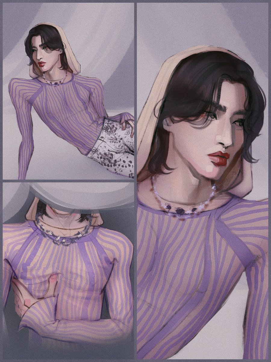 lvndrbn's tweet photo. No ai, just artistic burnout and sickness 🥵

#ATEEZfanart #SEONGHWA #ATINY #fanart #unfinished https://t.co/25LQXBuQ6e