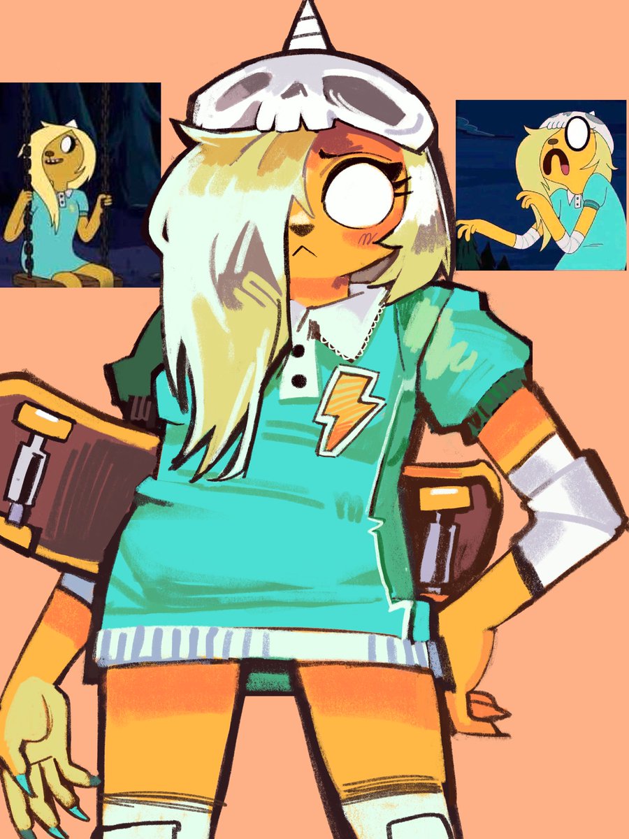 funnylilghoul's tweet photo. Jake daughter #adventuretime #adventuretimefanart https://t.co/NwsJVKL0aa
