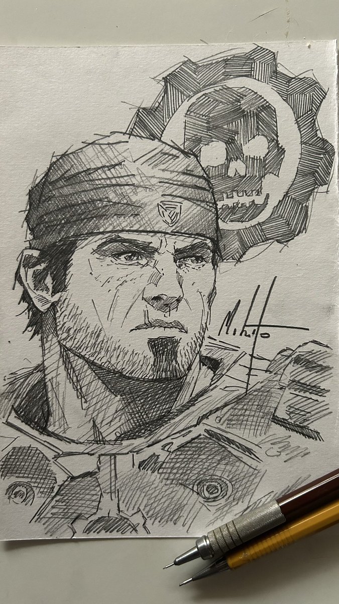 Milito3art's tweet photo. Marcus Sketch ~ ⚙️
.
#sketch #art #drawing #xbox #gears https://t.co/hc13PxVRsH