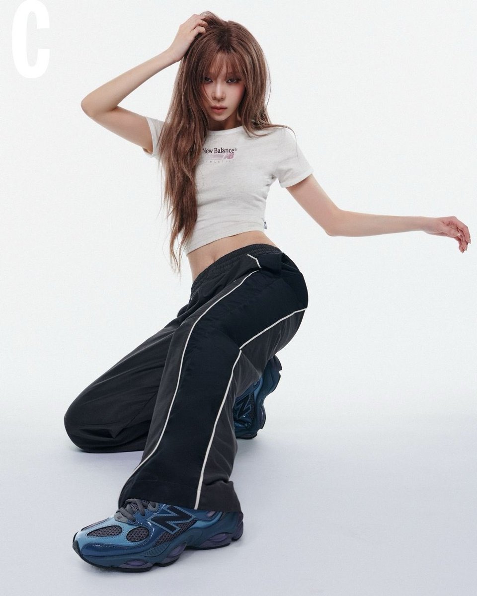 wntrult's tweet photo. aespa WINTER in new pictures for New Balance 983 from Cosmopolitan Hong Kong. https://t.co/2VPQBmVbpL