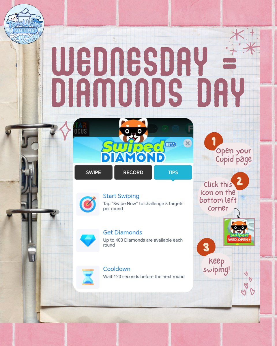 TheeWaveHQ's tweet photo. 💎 DID YOU KNOW? WEDNESDAYS = EXTRA DIAMONDS! 🦷🌊

Hey, TheeWave supporters! 🫶🏻
Did you know that every Wednesday, you can claim additional diamonds worth up to 200,000 diamonds on Star Focus? 👀💎

Don't miss out on this opportunity to collect more diamonds and turn them into hearts to support TheeWave! 🗳️💗

📌 Follow the step-by-step guide below and make sure you complete each step to claim your rewards!

COLLECT YOUR DIAMONDS. TURN THEM INTO HEARTS. VOTE FOR THEEWAVE! 🦷🌊💙

————————————————————————————

💎 รู้ไหม? ทุกวันพุธมีเพชรโบนัสให้รับด้วยนะ! 🦷🌊

ฮัลโหล ชาว TheeWave ทุกคน! 🫶🏻

รู้ไหมคะว่า ทุกวันพุธเราสามารถรับเพชรเพิ่มจาก Star Focus ได้สูงสุดถึง 200,000 เพชรเลยนะ! 👀💎

อย่าพลาดโอกาสรับเพชรเพิ่มกันนะคะ! มาเก็บเพชรแล้วนำไปแลกเป็น Hearts เพื่อโหวตให้ธีร์เวฟกันค่ะ 🗳️💗

📌 ทำตามขั้นตอนในคู่มือด้านล่างให้ครบ เพื่อรับรางวัลกันนะคะ!

เก็บเพชร แลกเป็น Hearts แล้วโหวตให้ธีร์เวฟ! 🦷🌊💙

#TheeWave #TheeWaveVoting #TheeWaveHQ