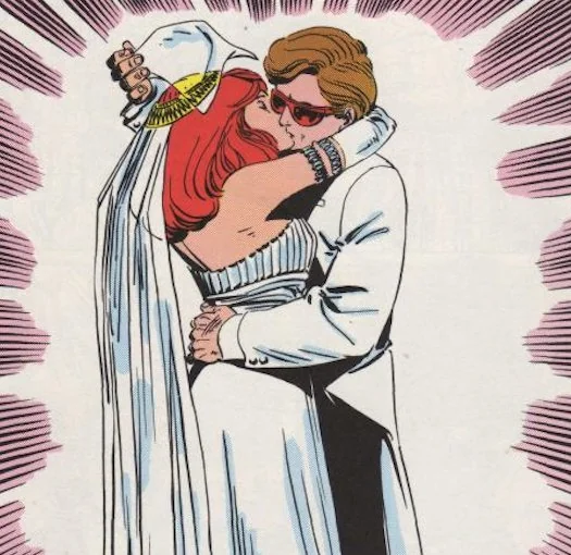 BatmanRouges's tweet photo. That period of time where Scott defeated mastermind and had his honeymoon with Maddy right before X-factor ruined everything 🥲

My boy deserved that happy ending https://t.co/L2PxDy6uzb