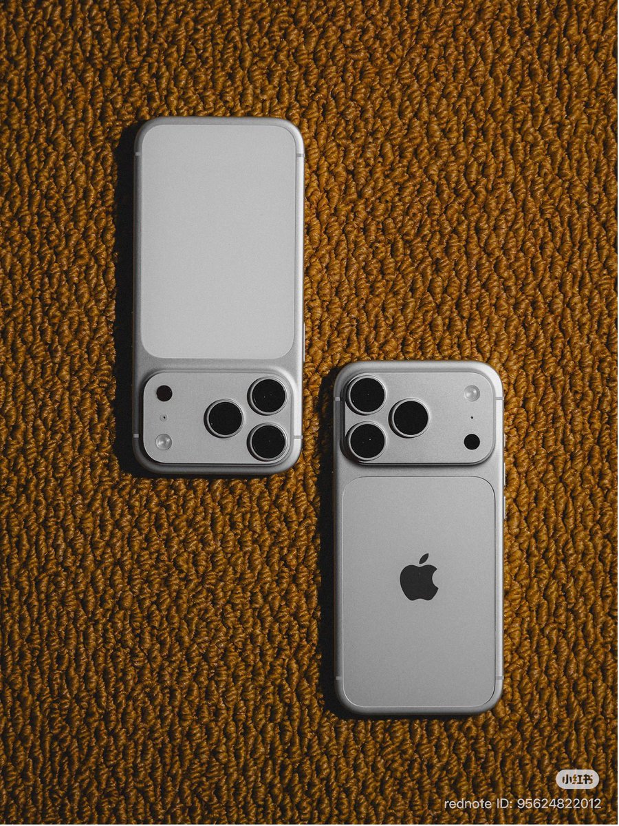 VerdeSelvans's tweet photo. Silver iPhone 17 Pro &amp; Silver iPhone 18 Pro. 

iPhone 18 Pro’s Silver looks so much better for me. I love the one tone look. https://t.co/JVn2YcjZgG