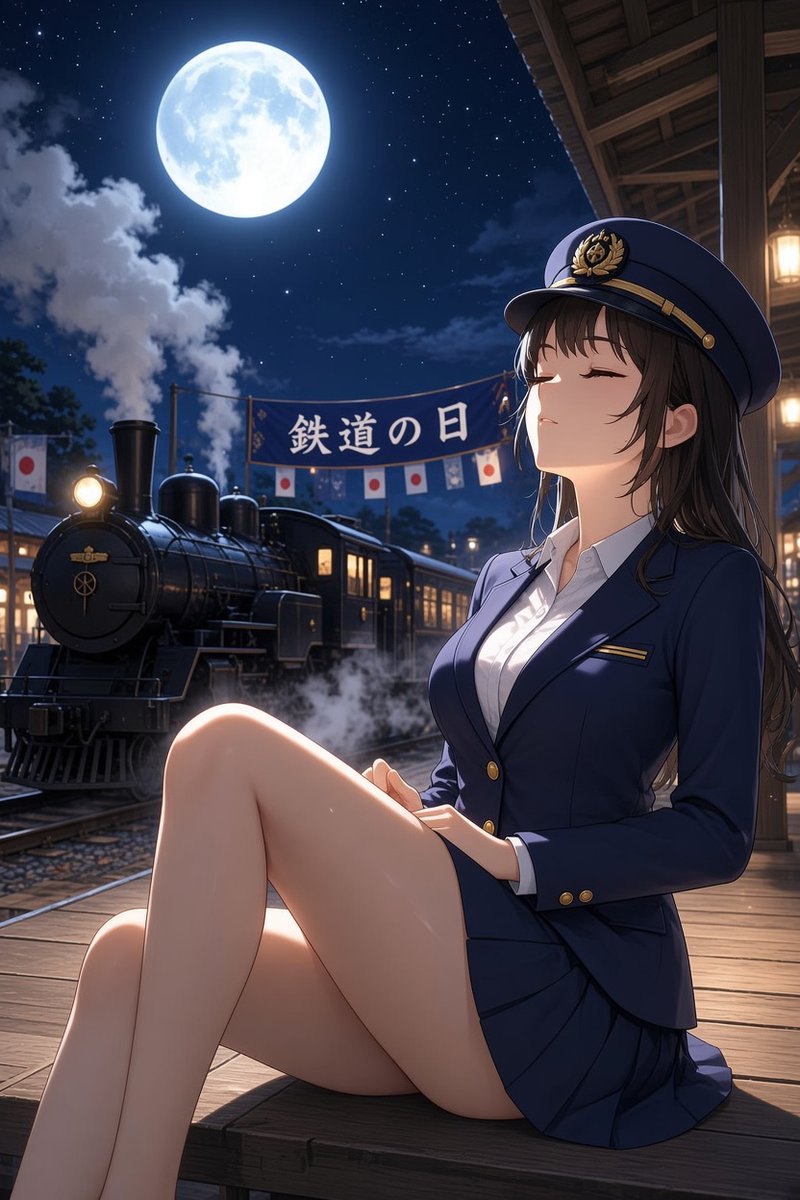 oq4sza's tweet photo. 今日は鉄道の日なんですね👍
#AI美女 #AIart️️️️️️️️️️️️️️️️️️️️️️️️️️️️️️️️️️️️️️️️️️️️️️️️️️️ https://t.co/TZNIE6xlxd